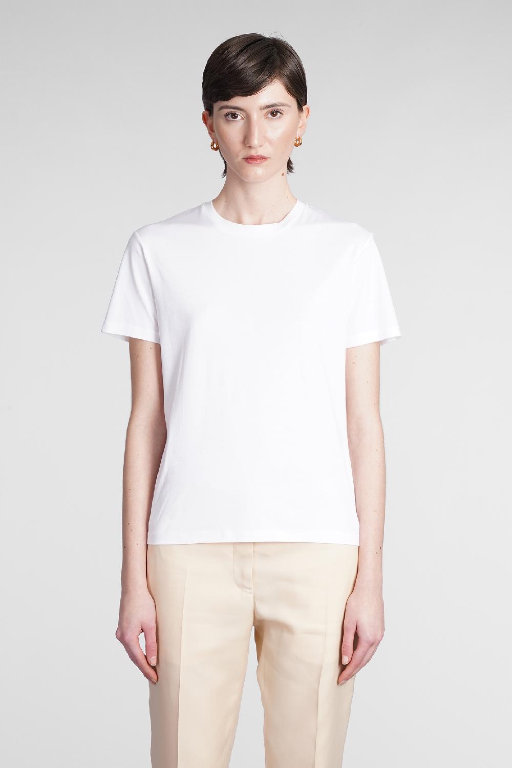 Deliberti Jil Sander T-shirt in cotone bianco cod. 369052 - Deliberti The Luxury Shopping