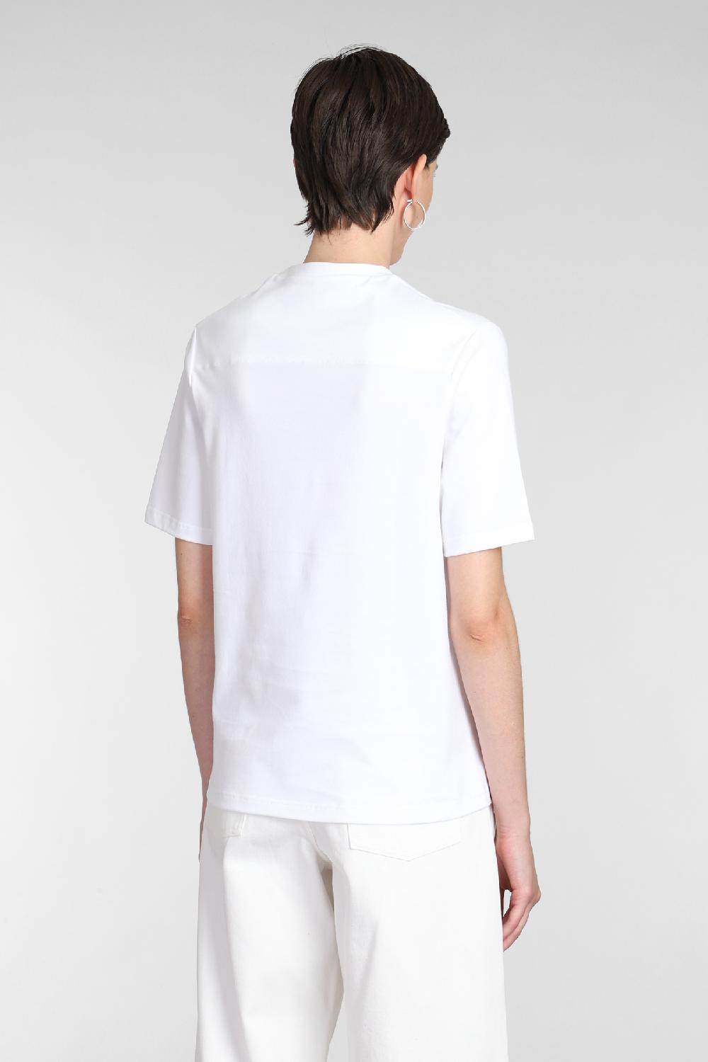 Deliberti Jil Sander T-shirt In Cotone Bianco Cod. 381766 - Deliberti The Luxury Shopping