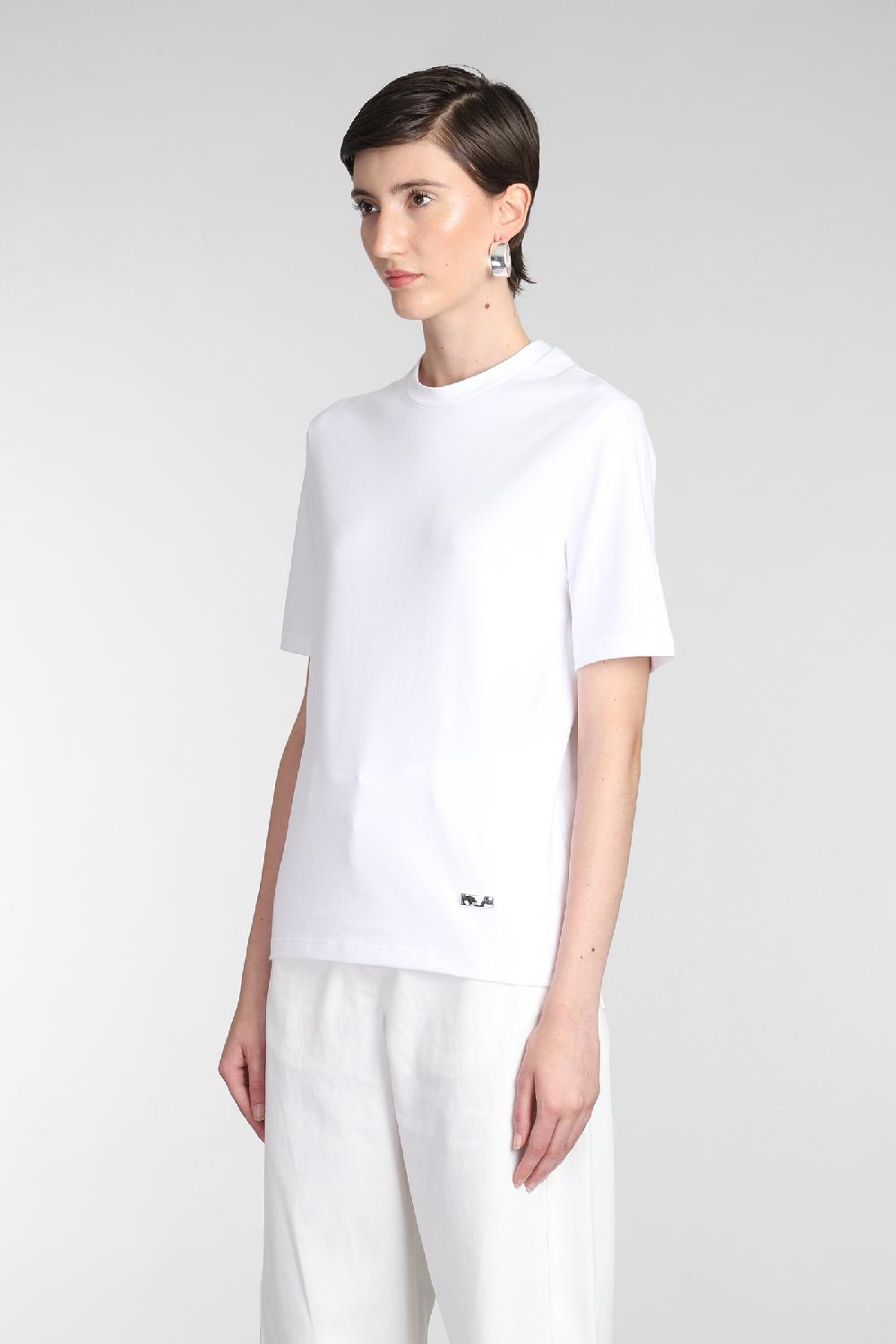 Deliberti Jil Sander T-shirt In Cotone Bianco Cod. 381766 - Deliberti The Luxury Shopping