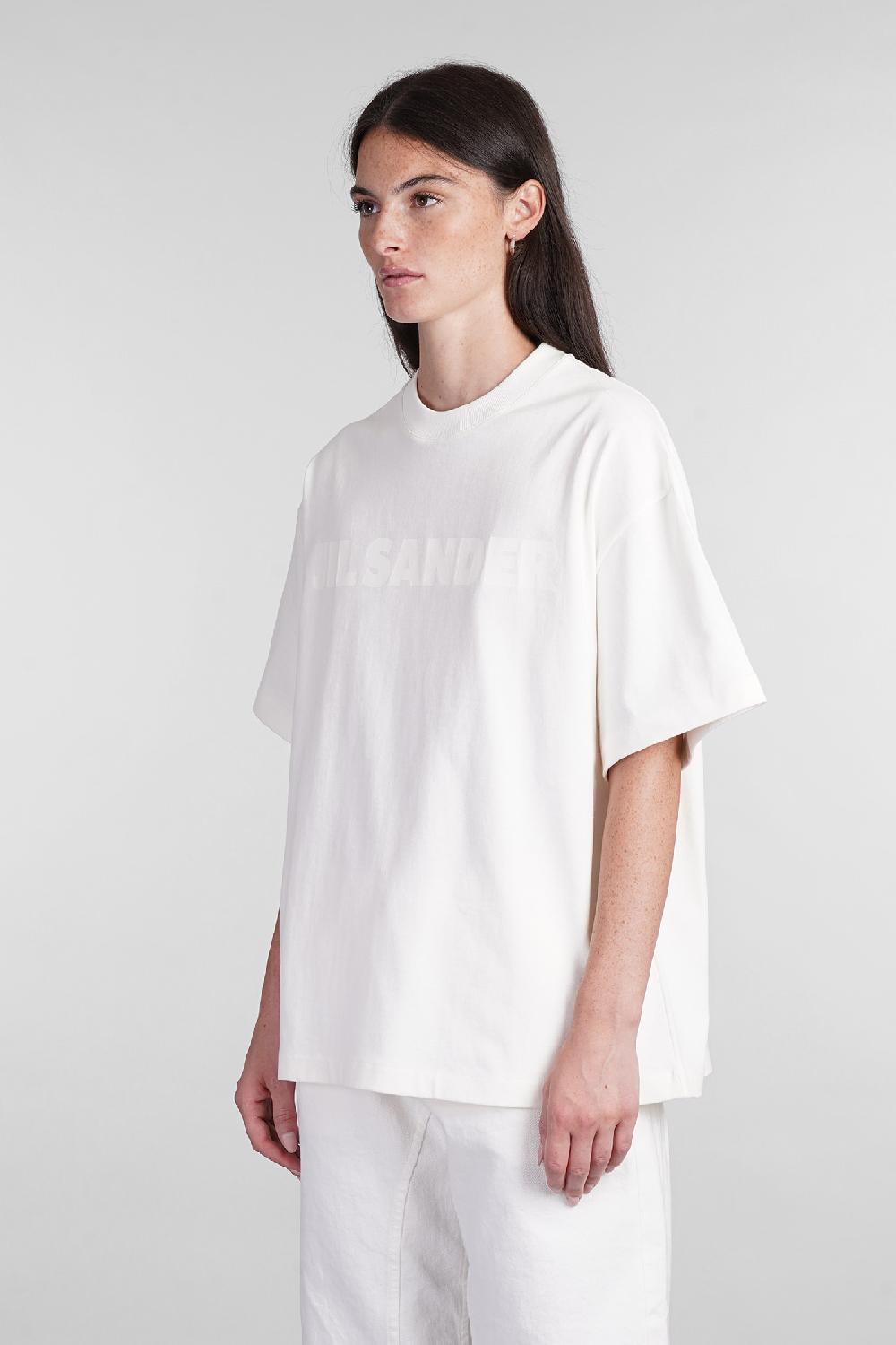 Deliberti Jil Sander T-shirt In Cotone Bianco Cod. 404722 - Deliberti The Luxury Shopping