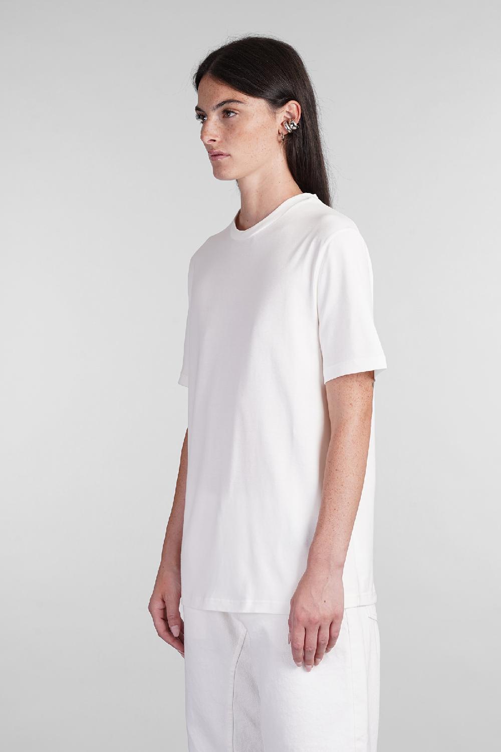 Deliberti Jil Sander T-shirt In Cotone Bianco Cod. 404777 - Deliberti The Luxury Shopping