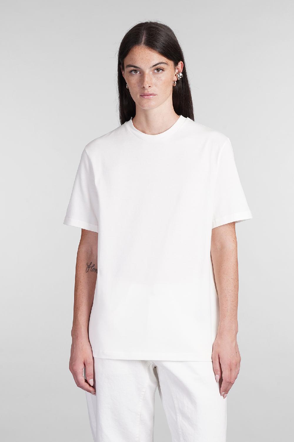 Deliberti Jil Sander T-shirt in cotone bianco cod. 404777 - Deliberti The Luxury Shopping