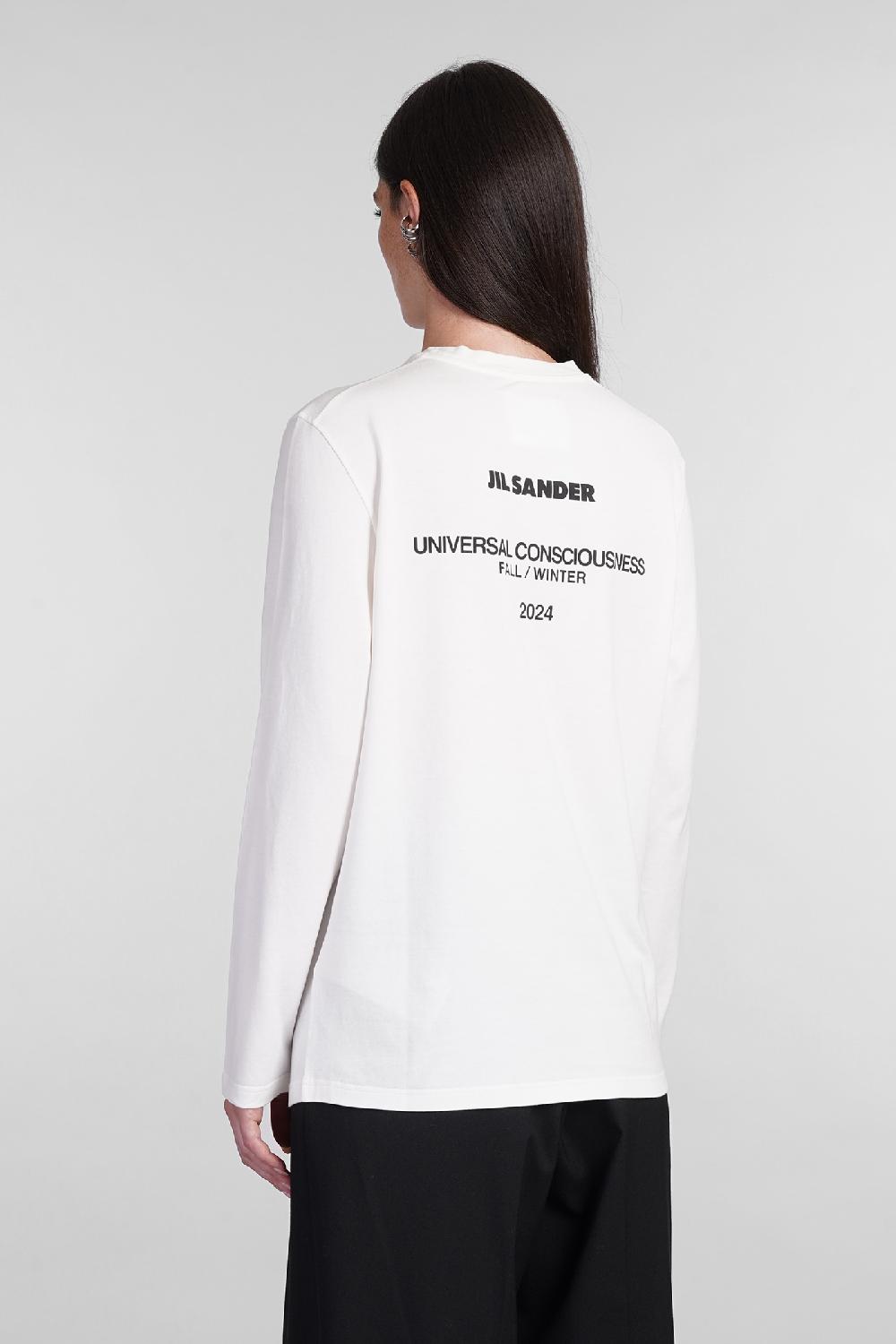 Deliberti Jil Sander T-shirt In Cotone Bianco Cod. 404779 - Deliberti The Luxury Shopping
