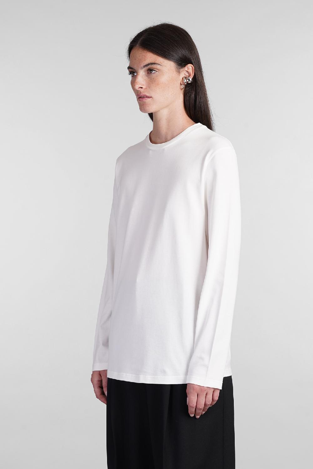 Deliberti Jil Sander T-shirt In Cotone Bianco Cod. 404779 - Deliberti The Luxury Shopping