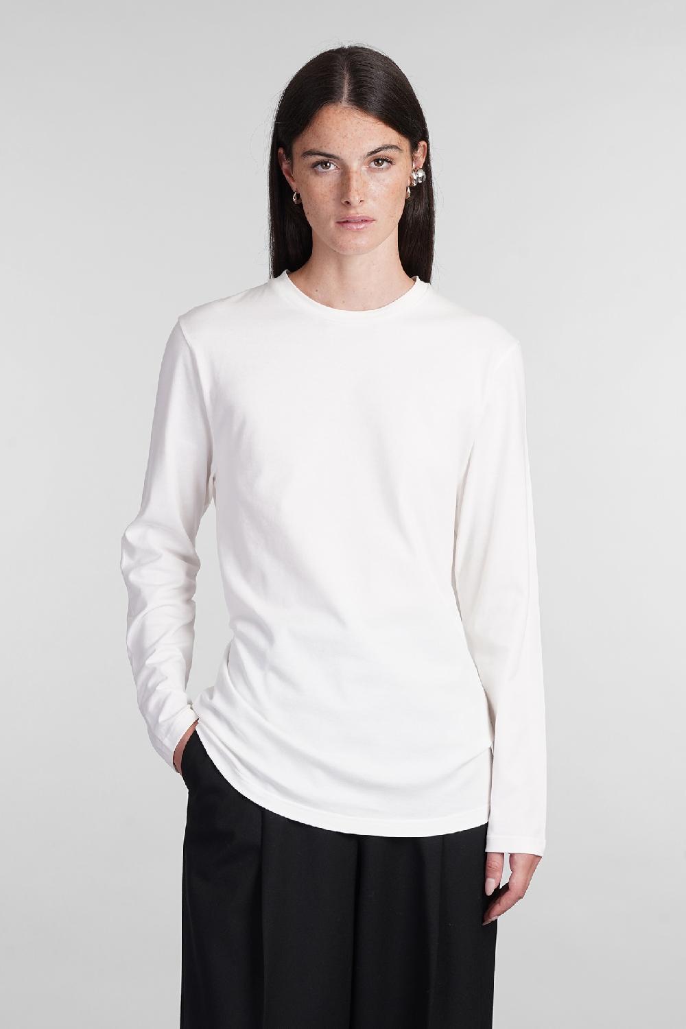 Deliberti Jil Sander T-shirt in cotone bianco cod. 404779 - Deliberti The Luxury Shopping