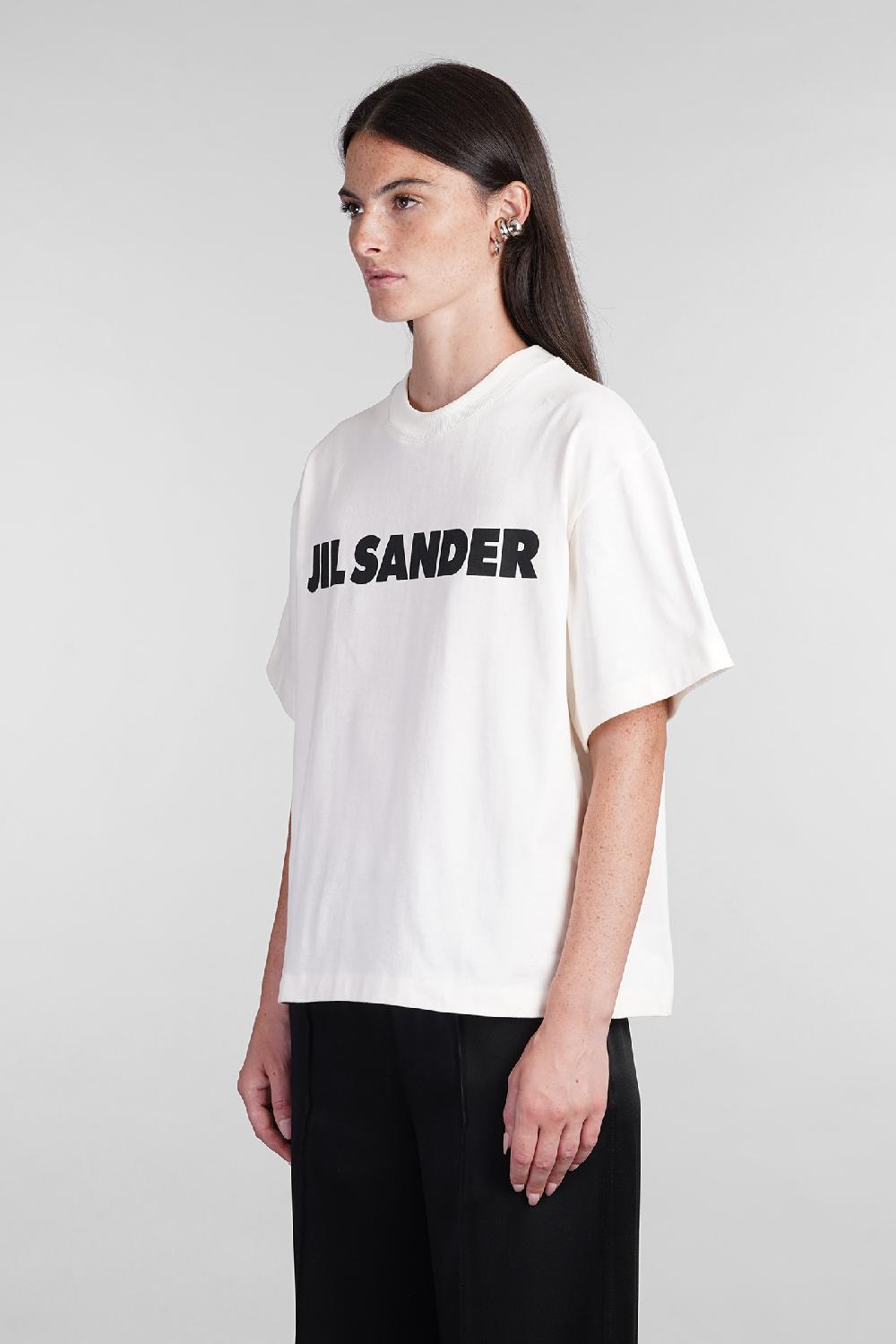 Deliberti Jil Sander T-shirt In Cotone Bianco Cod. 404788 - Deliberti The Luxury Shopping