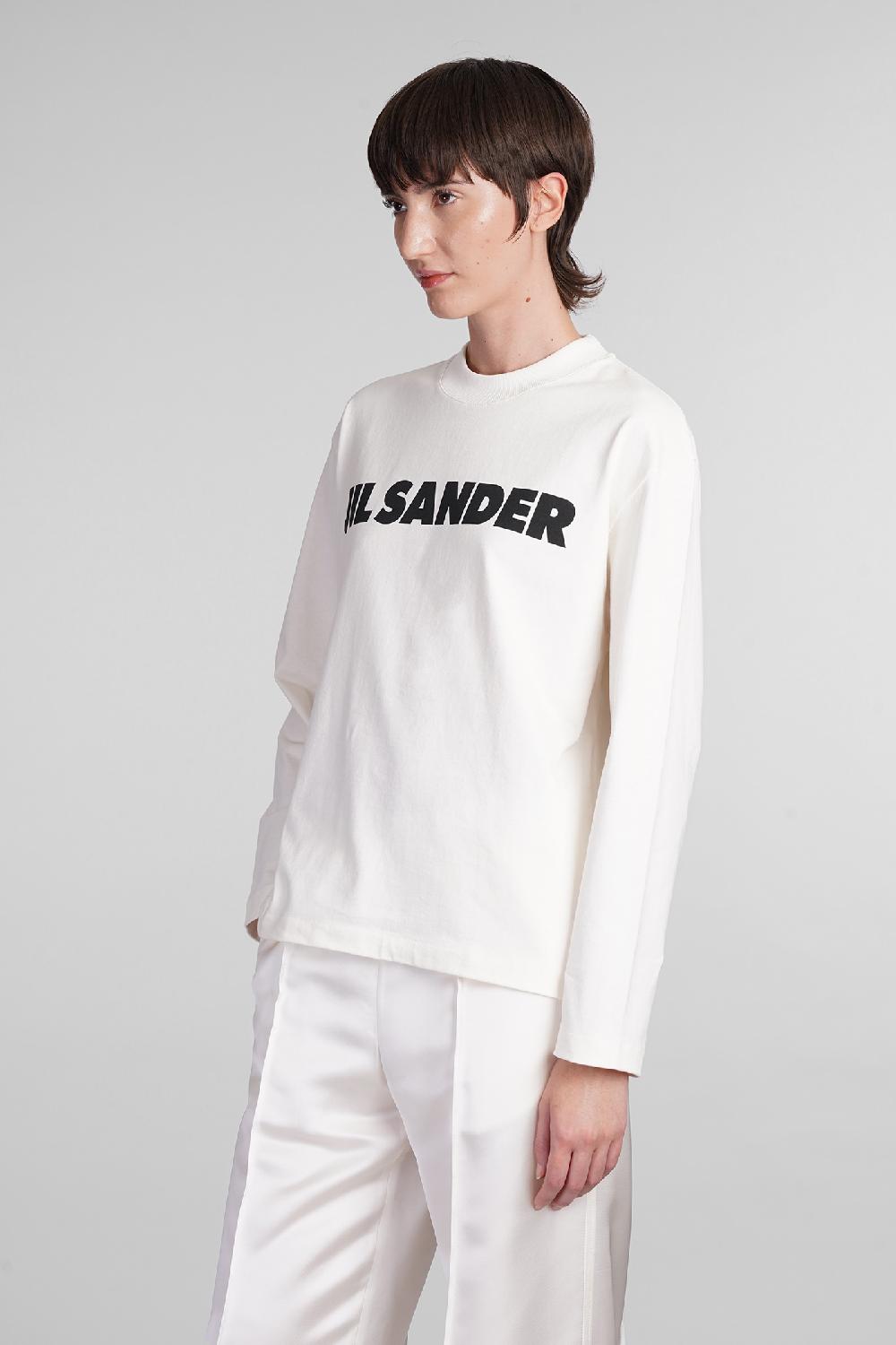 Deliberti Jil Sander T-shirt In Cotone Bianco Cod. 404789 - Deliberti The Luxury Shopping