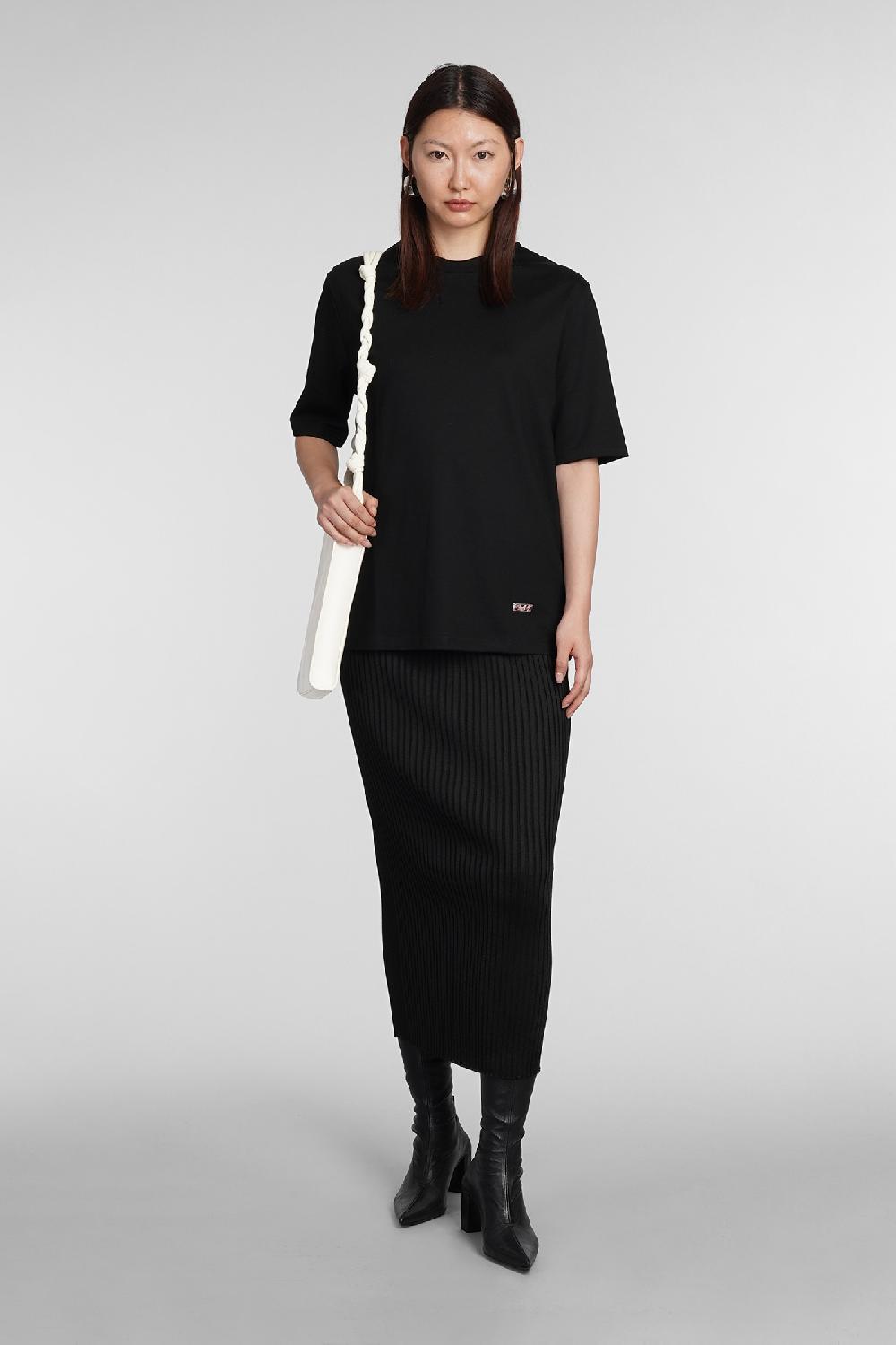 Deliberti Jil Sander T-shirt In Cotone Nero Cod. 381765 - Deliberti The Luxury Shopping