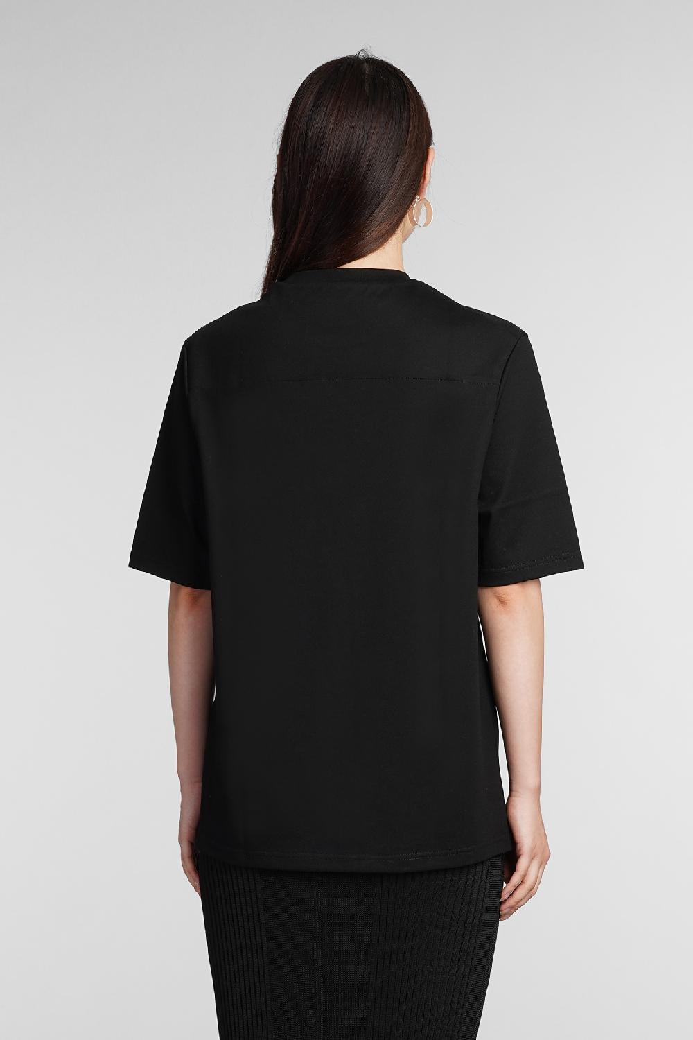 Deliberti Jil Sander T-shirt In Cotone Nero Cod. 381765 - Deliberti The Luxury Shopping