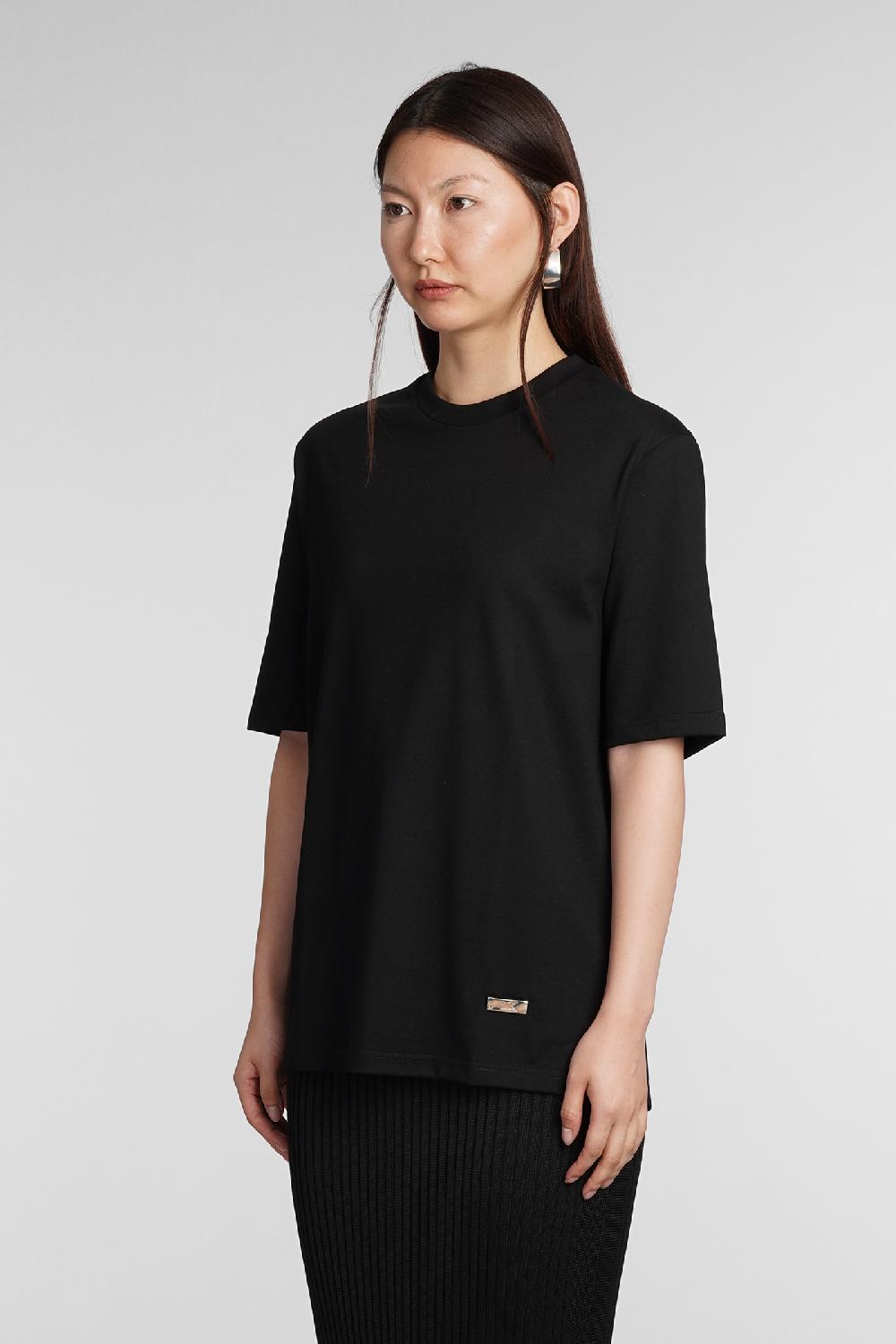 Deliberti Jil Sander T-shirt In Cotone Nero Cod. 381765 - Deliberti The Luxury Shopping