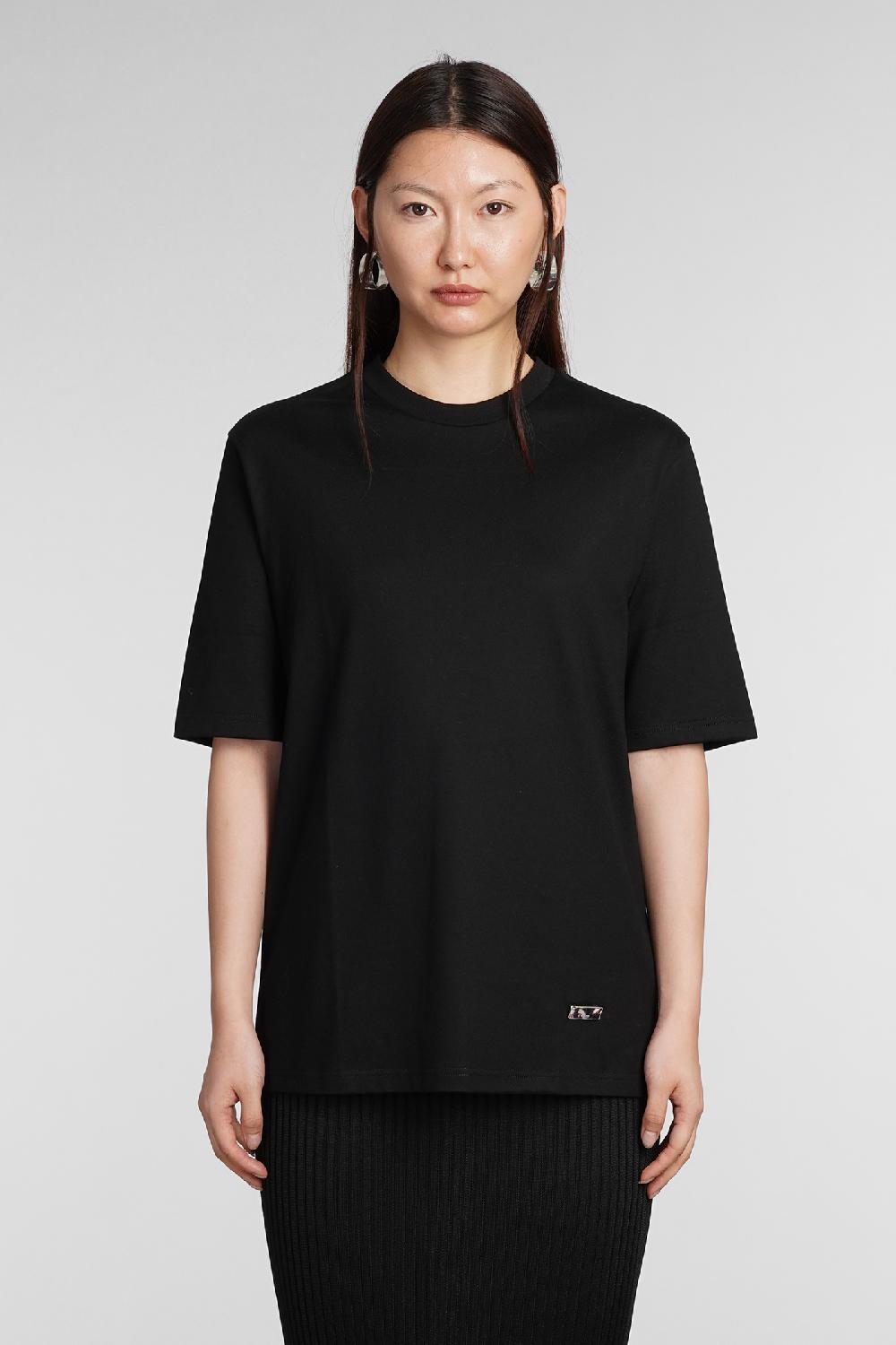 Deliberti Jil Sander T-shirt in cotone nero cod. 381765 - Deliberti The Luxury Shopping