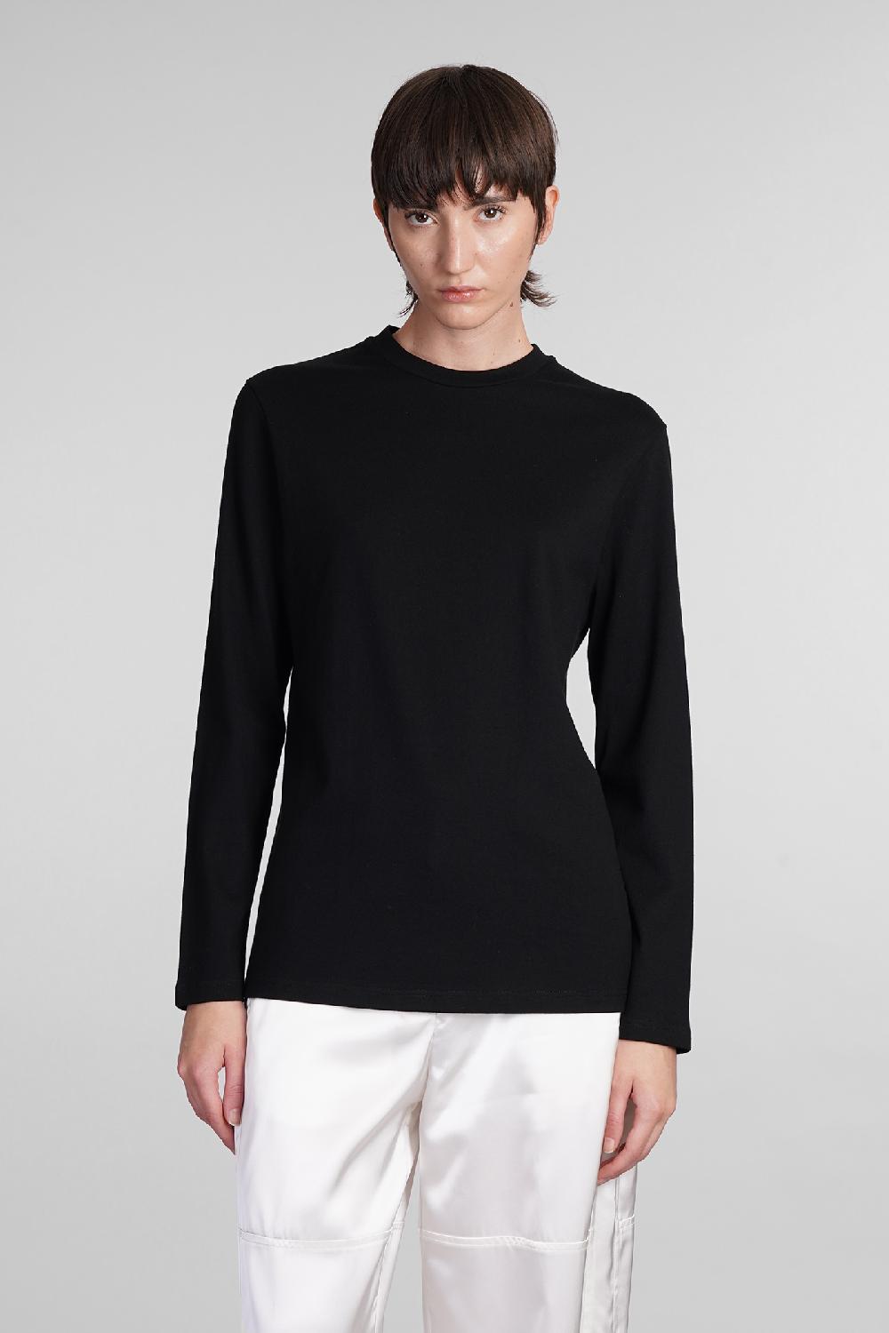 Deliberti Jil Sander T-shirt in cotone nero cod. 404778 - Deliberti The Luxury Shopping