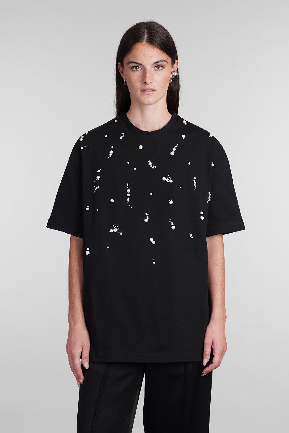 Deliberti Jil Sander T-shirt in cotone nero cod. 404790 - Deliberti The Luxury Shopping