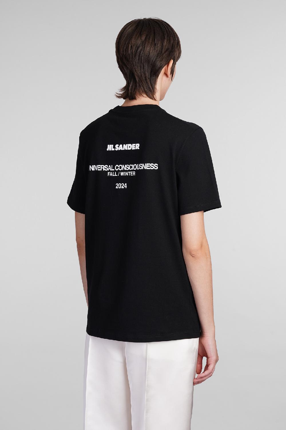 Deliberti Jil Sander T-shirt In Cotone Nero Cod. 404791 - Deliberti The Luxury Shopping