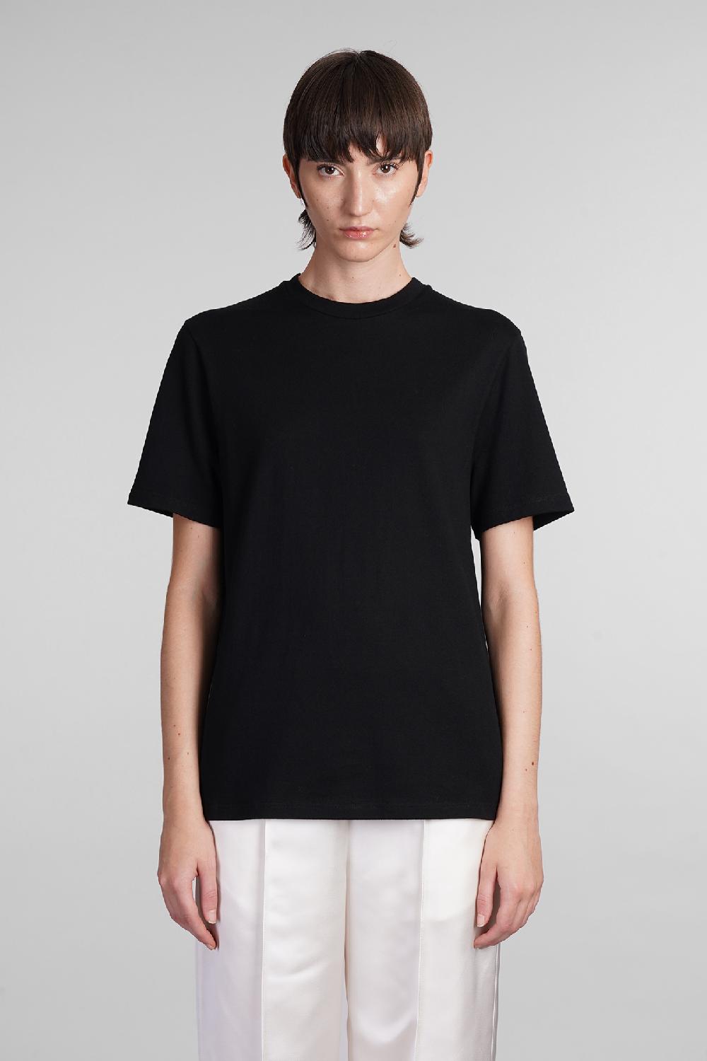 Deliberti Jil Sander T-shirt in cotone nero cod. 404791 - Deliberti The Luxury Shopping