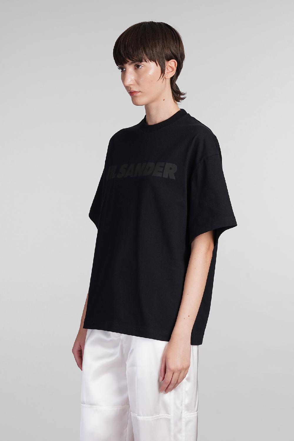 Deliberti Jil Sander T-shirt In Cotone Nero Cod. 405285 - Deliberti The Luxury Shopping