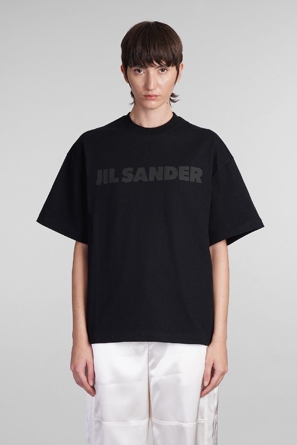 Deliberti Jil Sander T-shirt in cotone nero cod. 405285 - Deliberti The Luxury Shopping