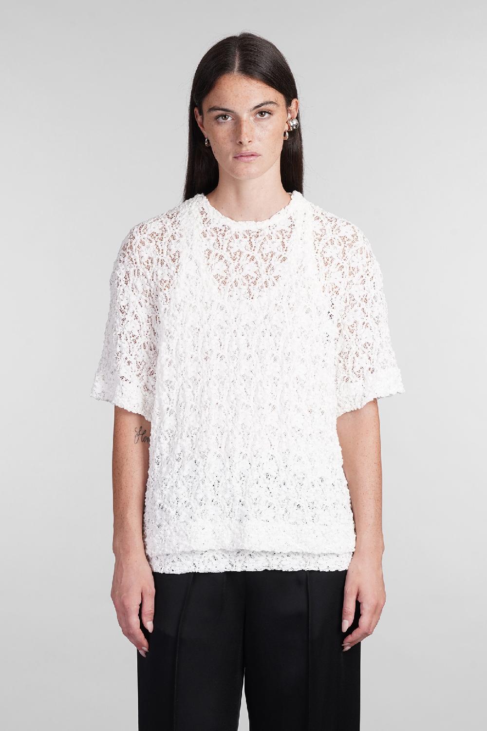Deliberti Jil Sander Topwear in cotone bianco cod. 404765 - Deliberti The Luxury Shopping