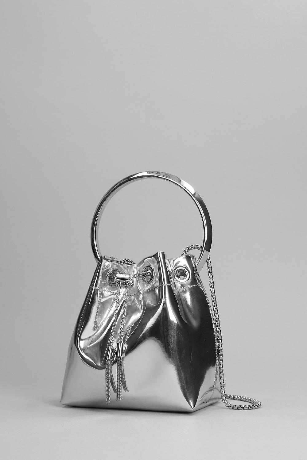 Deliberti Jimmy Choo Borsa A Mano Bon Bon In Pelle Argento Cod. 396380 - Deliberti The Luxury Shopping