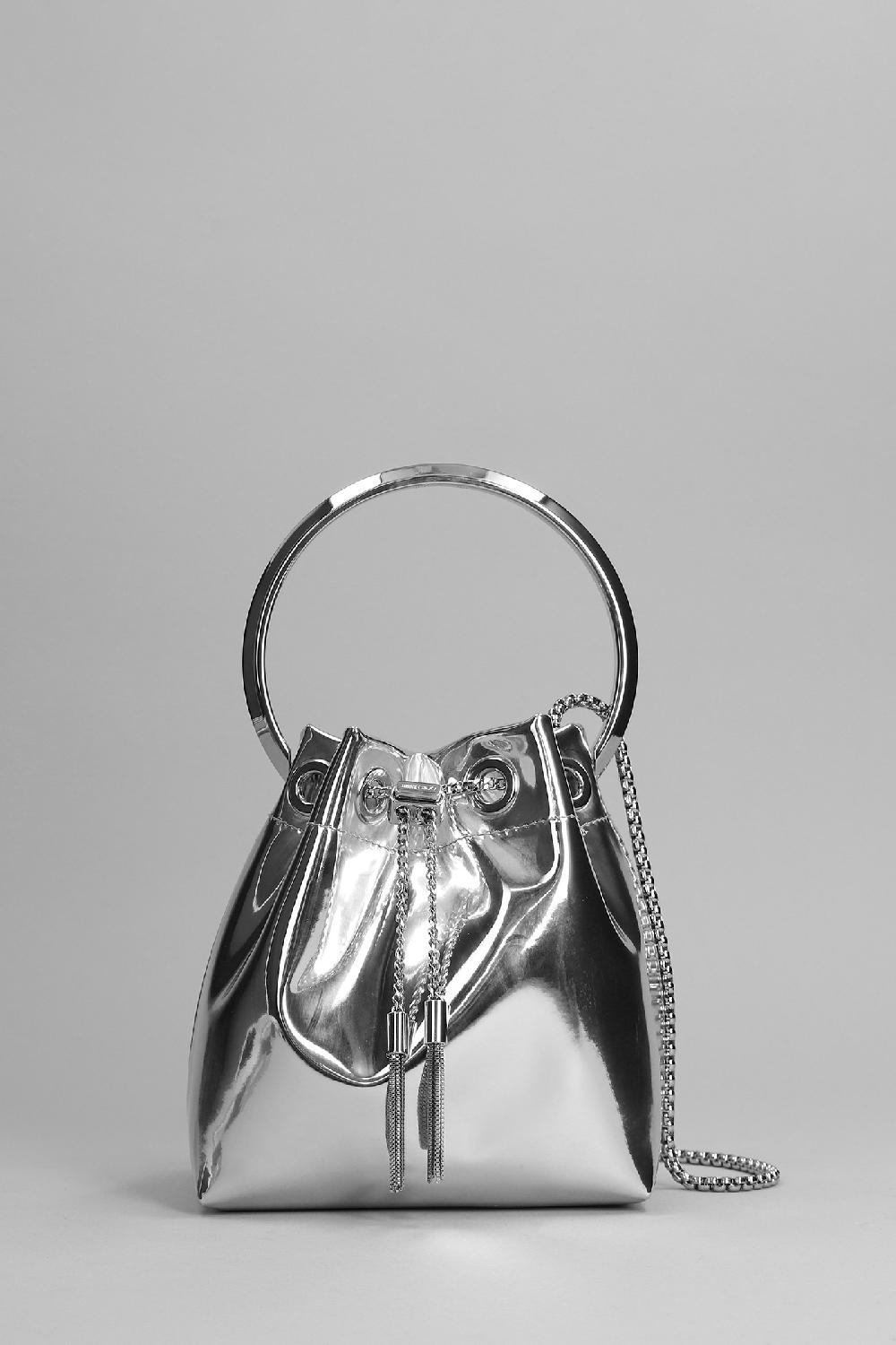 Deliberti Jimmy Choo Borsa a mano bon bon in pelle argento cod. 396380 - Deliberti The Luxury Shopping