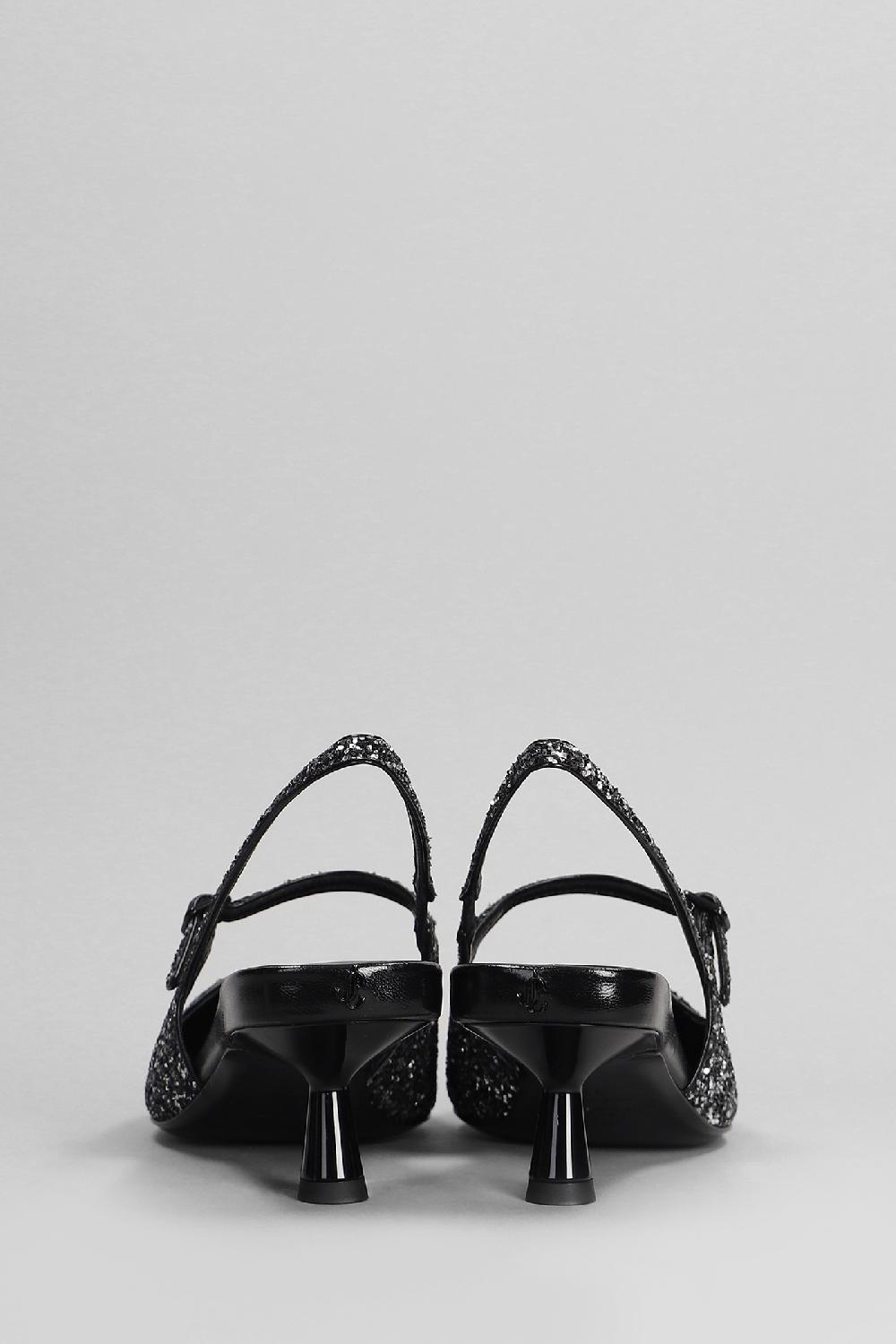 Deliberti Jimmy Choo Decollete Didi 45 In Glitter Nero Cod. 401986 - Deliberti The Luxury Shopping