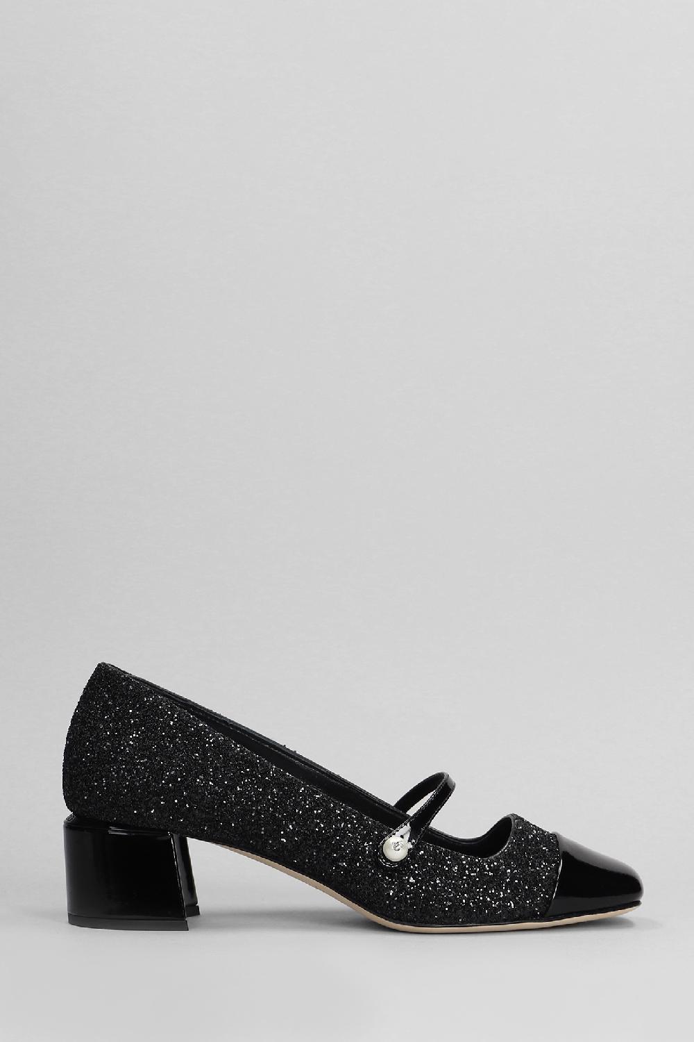 Deliberti Jimmy Choo Decollete elisa 45 in glitter nero cod. 401984 - Deliberti The Luxury Shopping
