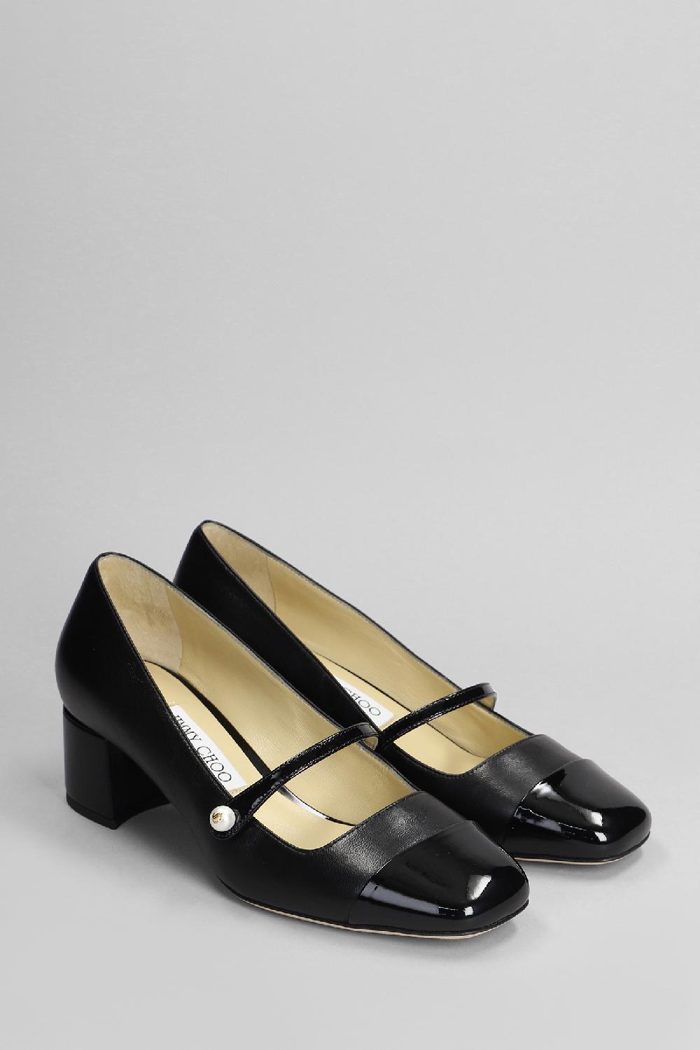 Deliberti Jimmy Choo Decollete Elisa 45 In Pelle Nera Cod. 401981 - Deliberti The Luxury Shopping