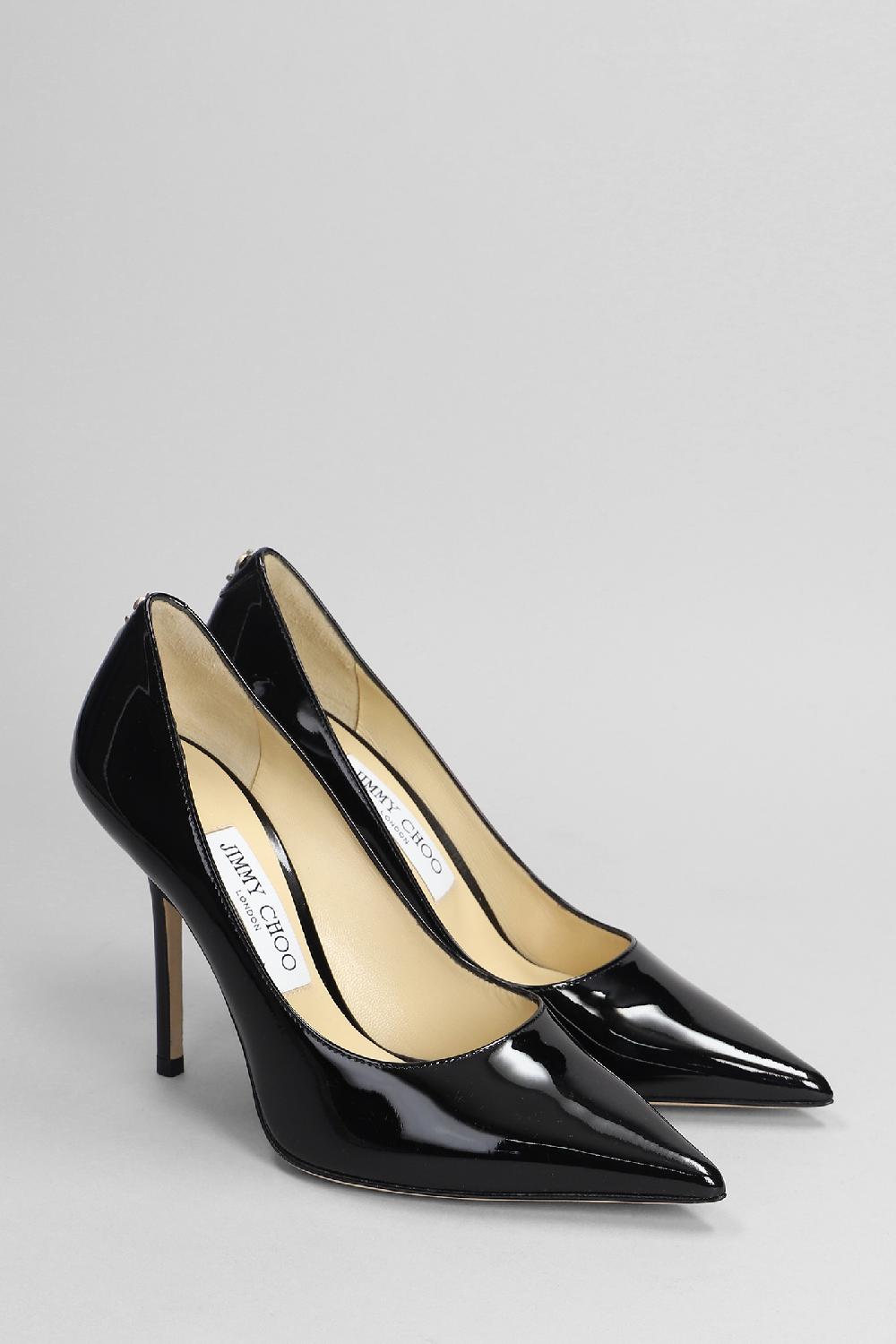 Deliberti Jimmy Choo Decollete Love 100 In Vernice Nera Cod. 403674 - Deliberti The Luxury Shopping