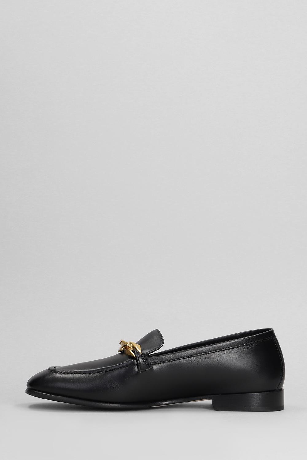 Deliberti Jimmy Choo Mocassini Diamond Tilda In Pelle Nera Cod. 401979 - Deliberti The Luxury Shopping