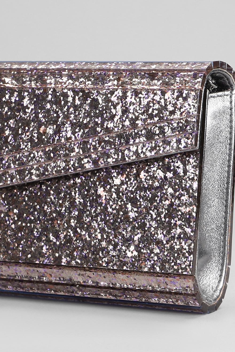 Deliberti Jimmy Choo Pochette Candy In Acrilico Argento Cod. 396386 - Deliberti The Luxury Shopping