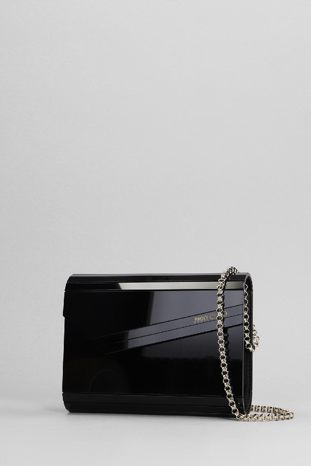 Deliberti Jimmy Choo Pochette Candy In Acrilico Nero Cod. 396375 - Deliberti The Luxury Shopping