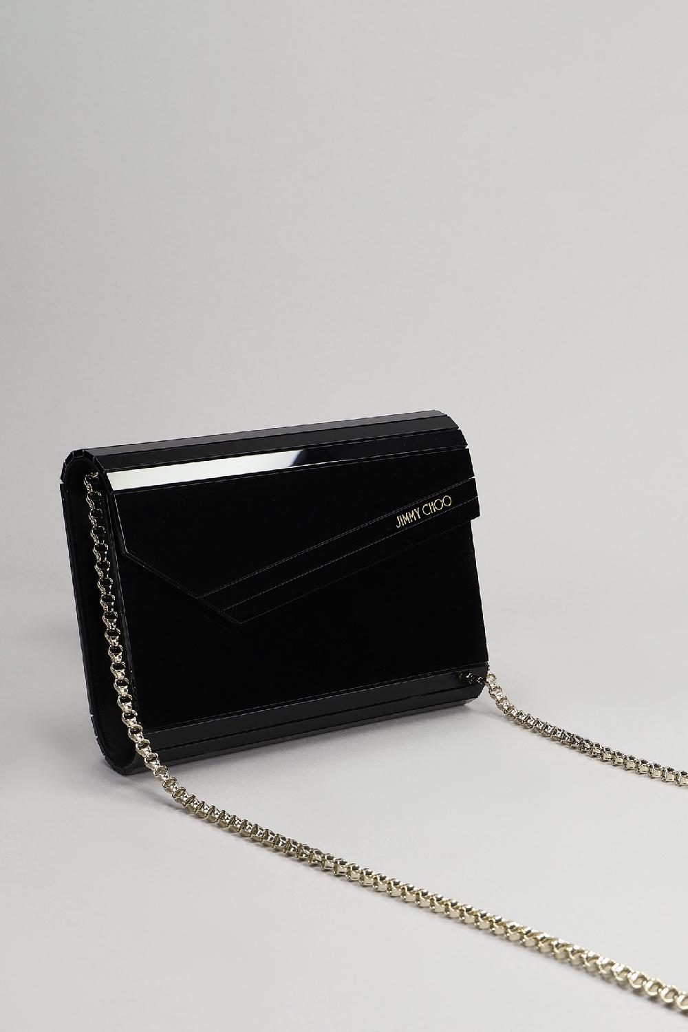 Deliberti Jimmy Choo Pochette Candy In Acrilico Nero Cod. 396375 - Deliberti The Luxury Shopping