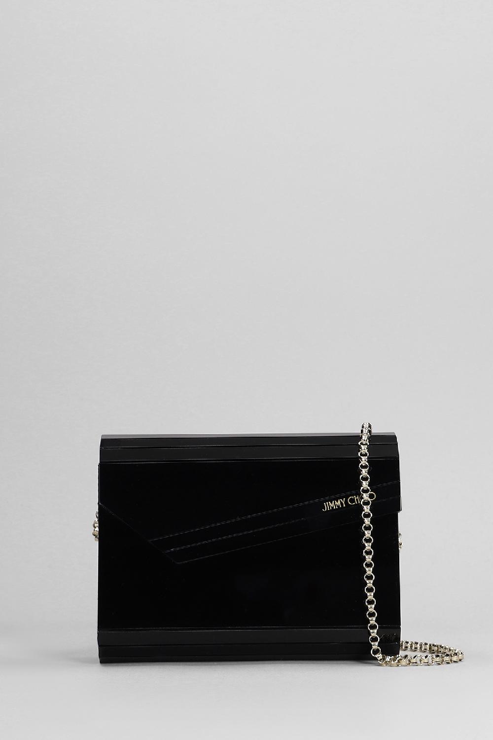 Deliberti Jimmy Choo Pochette candy in acrilico nero cod. 396375 - Deliberti The Luxury Shopping