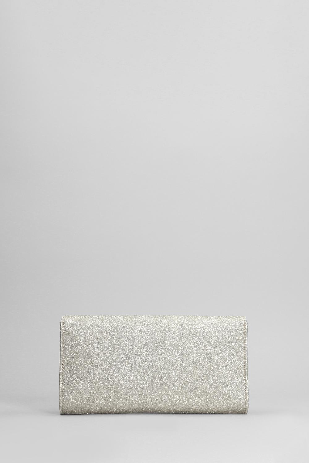 Deliberti Jimmy Choo Pochette Emmie In Glitter Platino Cod. 401998 - Deliberti The Luxury Shopping