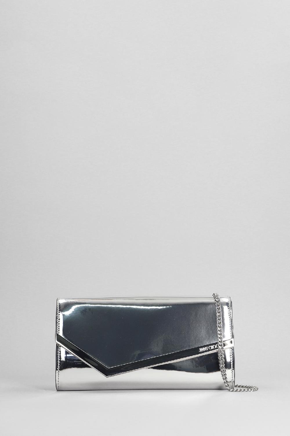 Deliberti Jimmy Choo Pochette emmie in pelle argento cod. 401989 - Deliberti The Luxury Shopping
