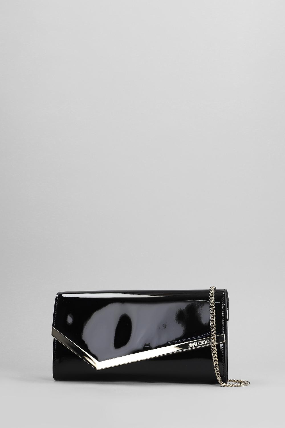 Deliberti Jimmy Choo Pochette Emmie In Pelle Nera Cod. 401988 - Deliberti The Luxury Shopping