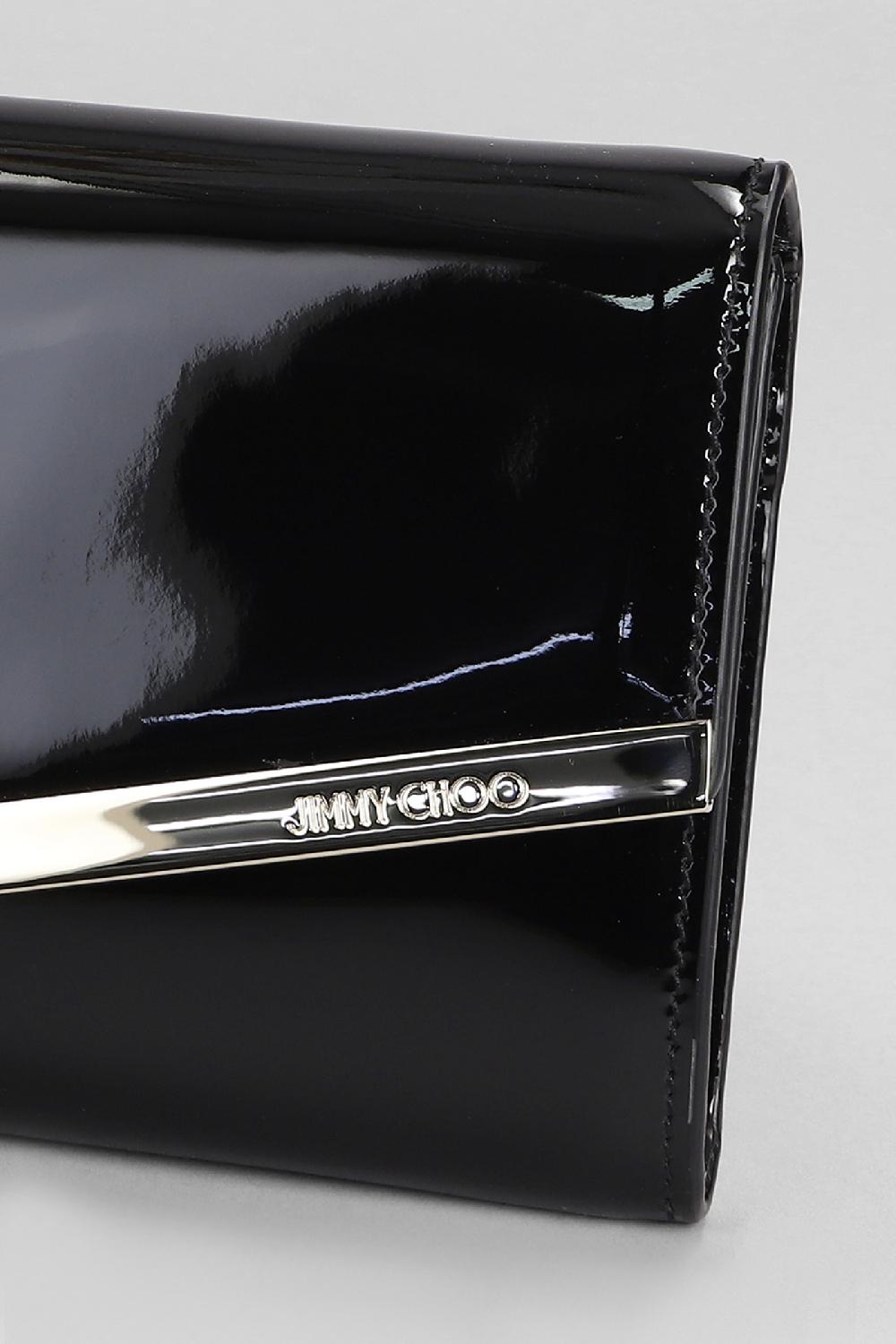 Deliberti Jimmy Choo Pochette Emmie In Pelle Nera Cod. 401988 - Deliberti The Luxury Shopping