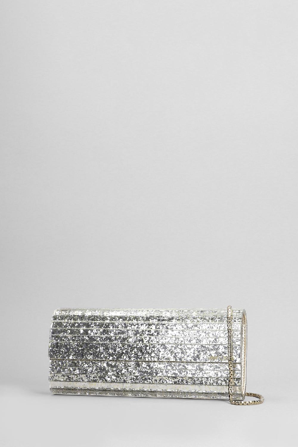 Deliberti Jimmy Choo Pochette Sweetie In Acrilico Argento Cod. 401995 - Deliberti The Luxury Shopping