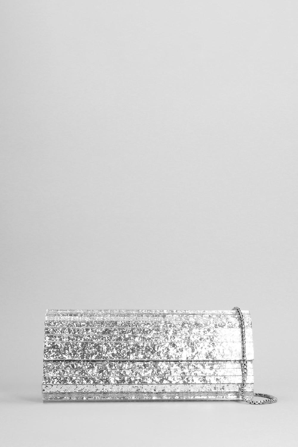 Deliberti Jimmy Choo Pochette sweetie in acrilico argento cod. 401995 - Deliberti The Luxury Shopping