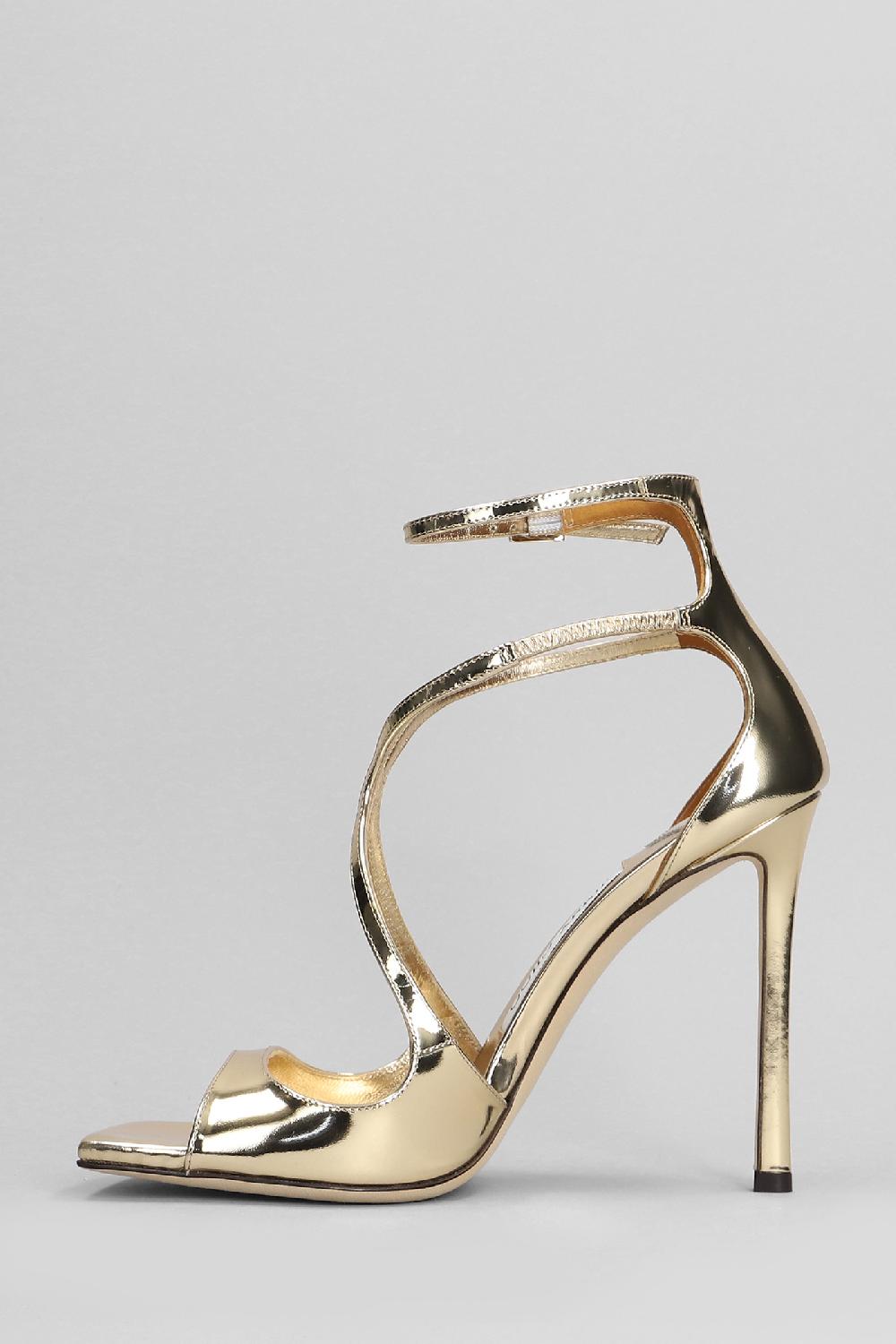Deliberti Jimmy Choo Sandali Azia 110 In Pelle Oro Cod. 401978 - Deliberti The Luxury Shopping
