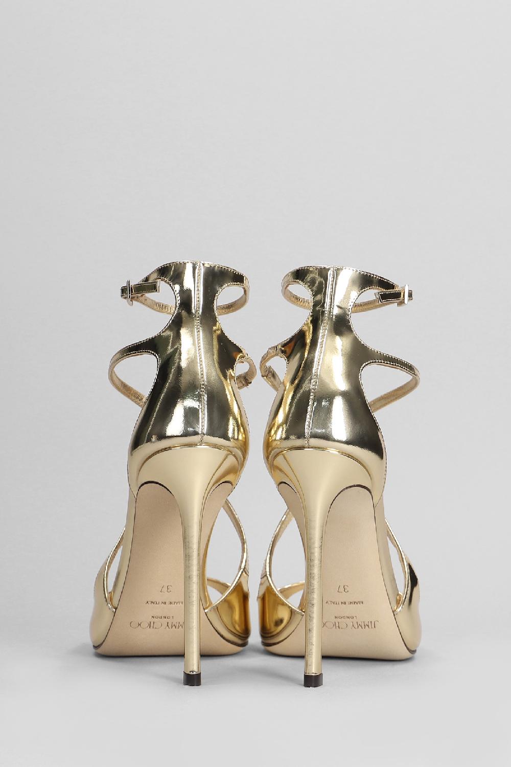 Deliberti Jimmy Choo Sandali Azia 110 In Pelle Oro Cod. 401978 - Deliberti The Luxury Shopping