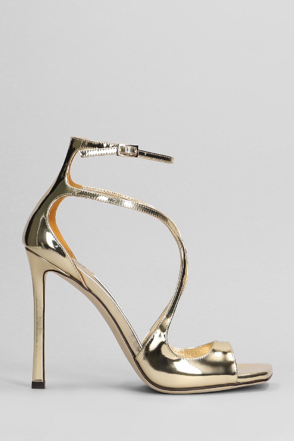 Deliberti Jimmy Choo Sandali azia 110 in pelle oro cod. 401978 - Deliberti The Luxury Shopping