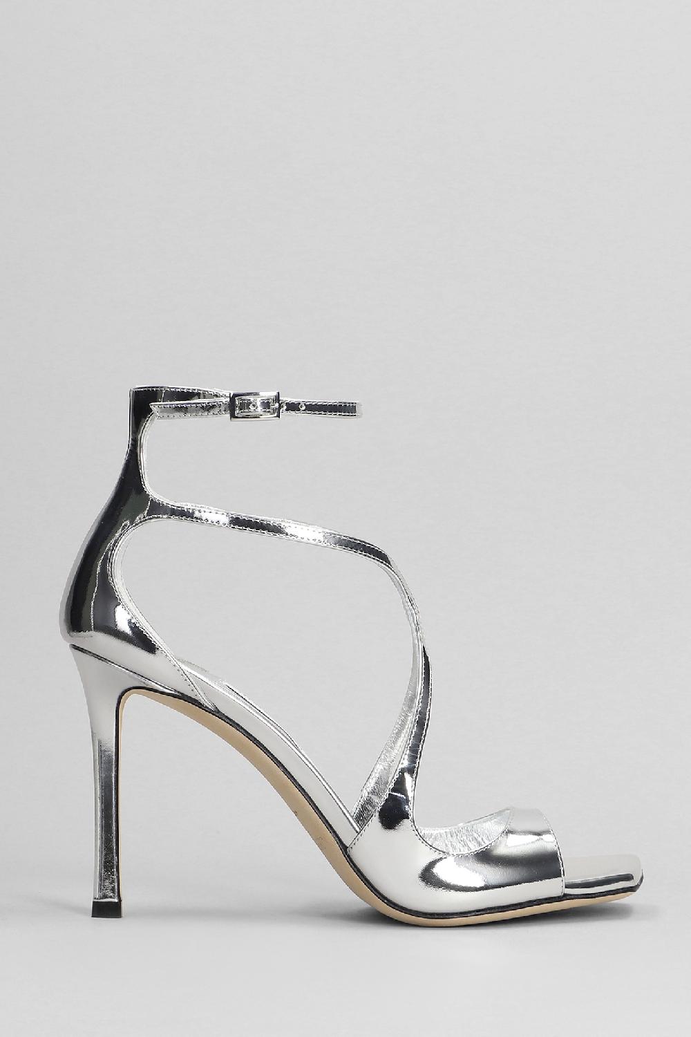 Deliberti Jimmy Choo Sandali azia 95 in vernice argento cod. 401982 - Deliberti The Luxury Shopping