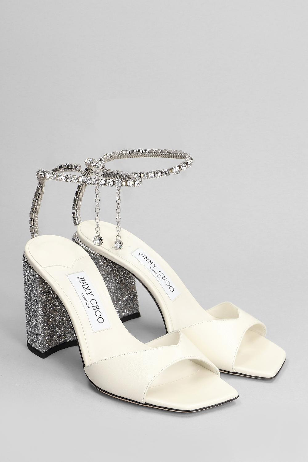 Deliberti Jimmy Choo Sandali Saeda 85 In Pelle Beige Cod. 401985 - Deliberti The Luxury Shopping