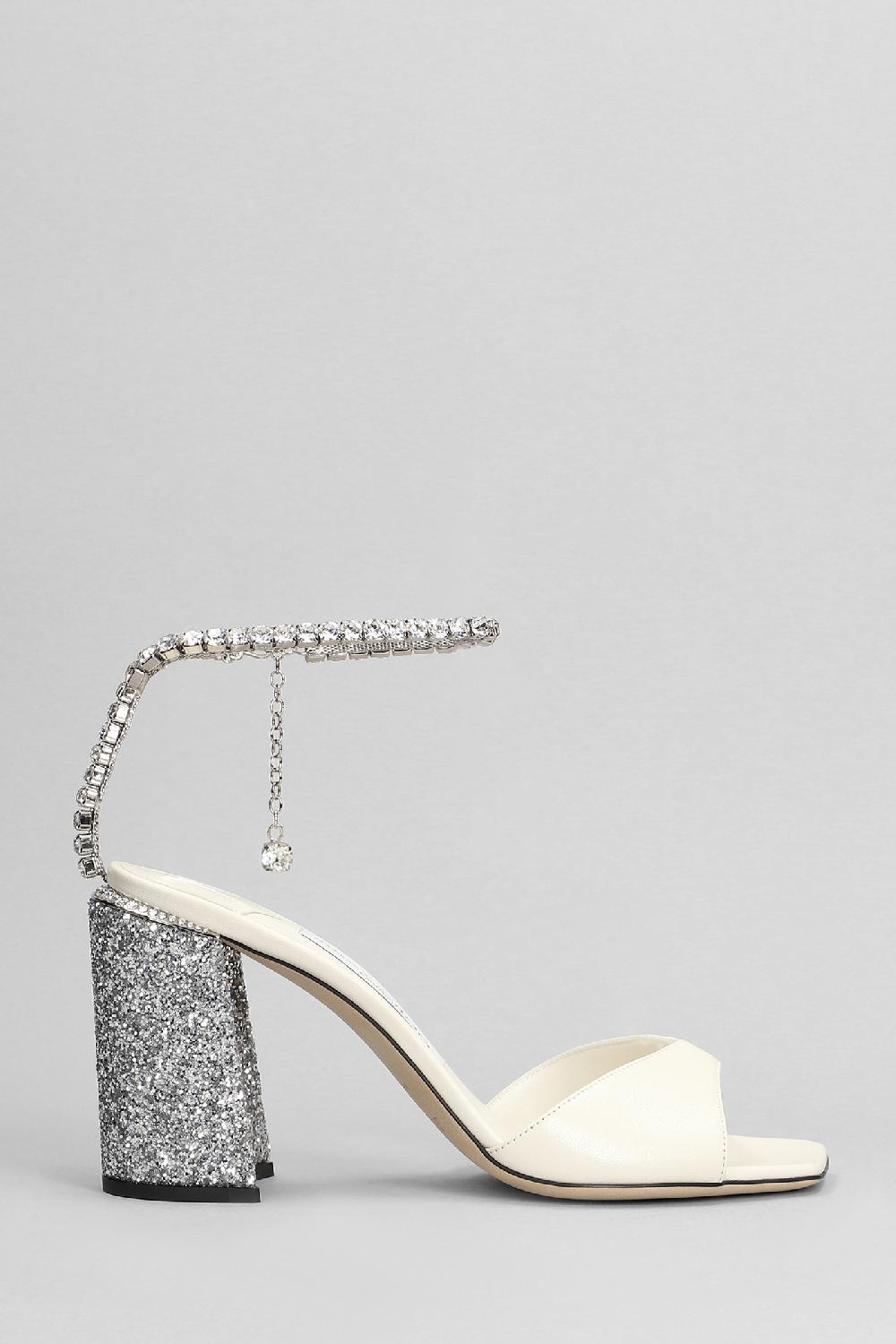 Deliberti Jimmy Choo Sandali saeda 85 in pelle beige cod. 401985 - Deliberti The Luxury Shopping