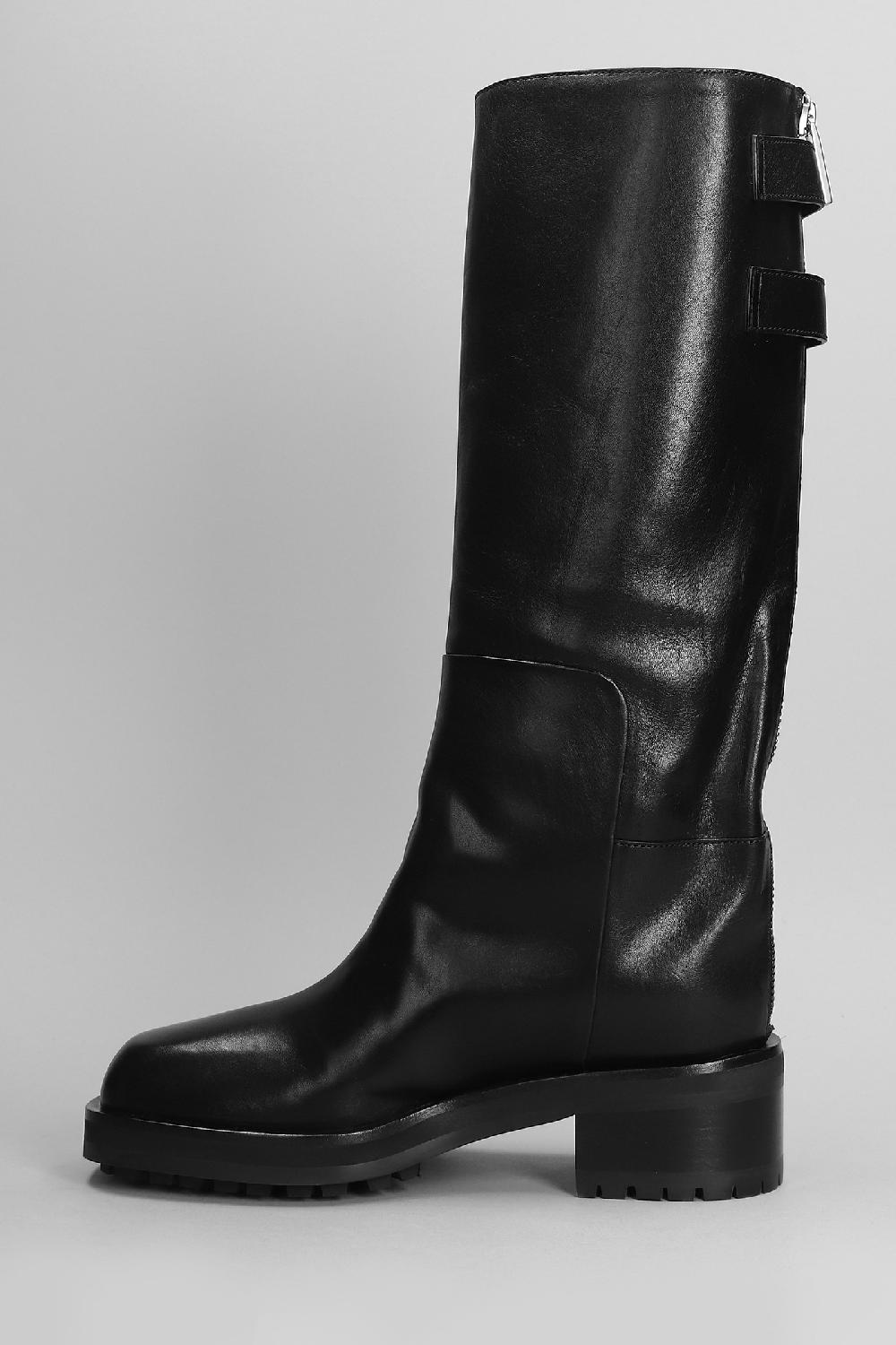 Deliberti Jimmy Choo Stivali Tacco Alto Brooklyn Kb 50 In Pelle Nera Cod. 403676 - Deliberti The Luxury Shopping