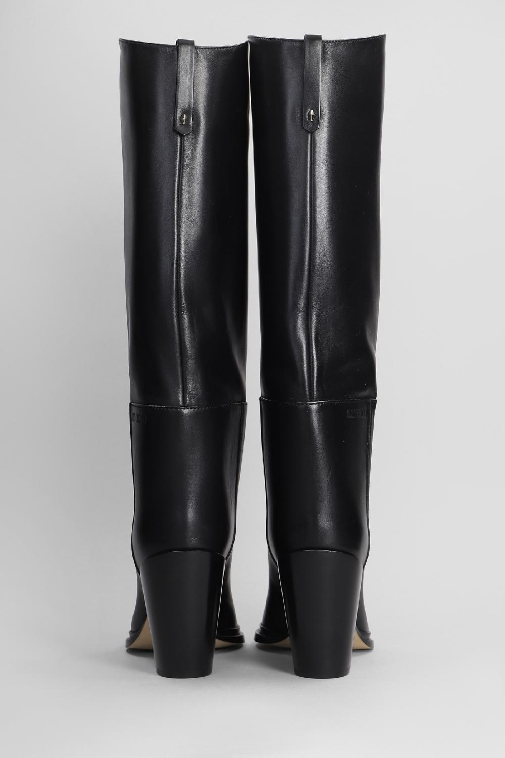 Deliberti Jimmy Choo Stivali Tacco Alto Cece 80 In Pelle Nera Cod. 401980 - Deliberti The Luxury Shopping