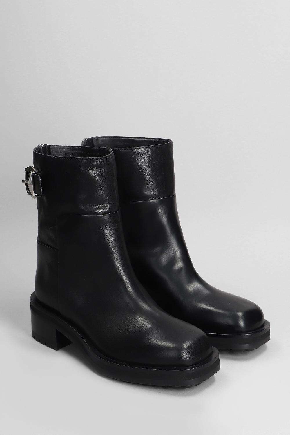 Deliberti Jimmy Choo Tronchetti Tacco Basso Brooklyn Ab 50 In Pelle Nera Cod. 405011 - Deliberti The Luxury Shopping