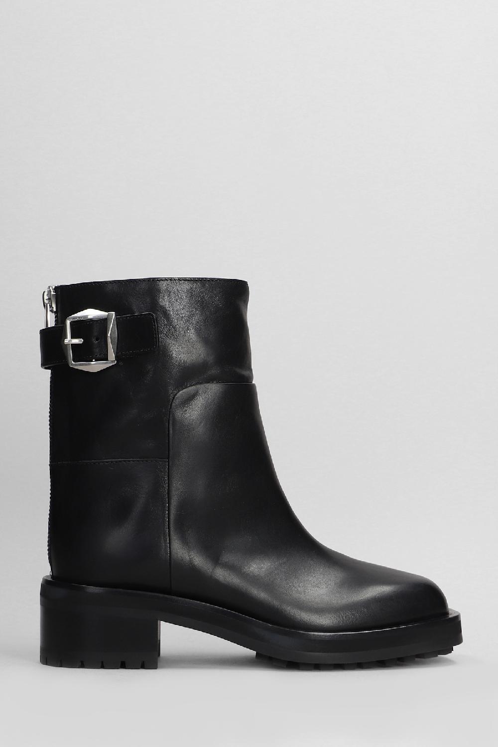 Deliberti Jimmy Choo Tronchetti tacco basso brooklyn ab 50 in pelle nera cod. 405011 - Deliberti The Luxury Shopping