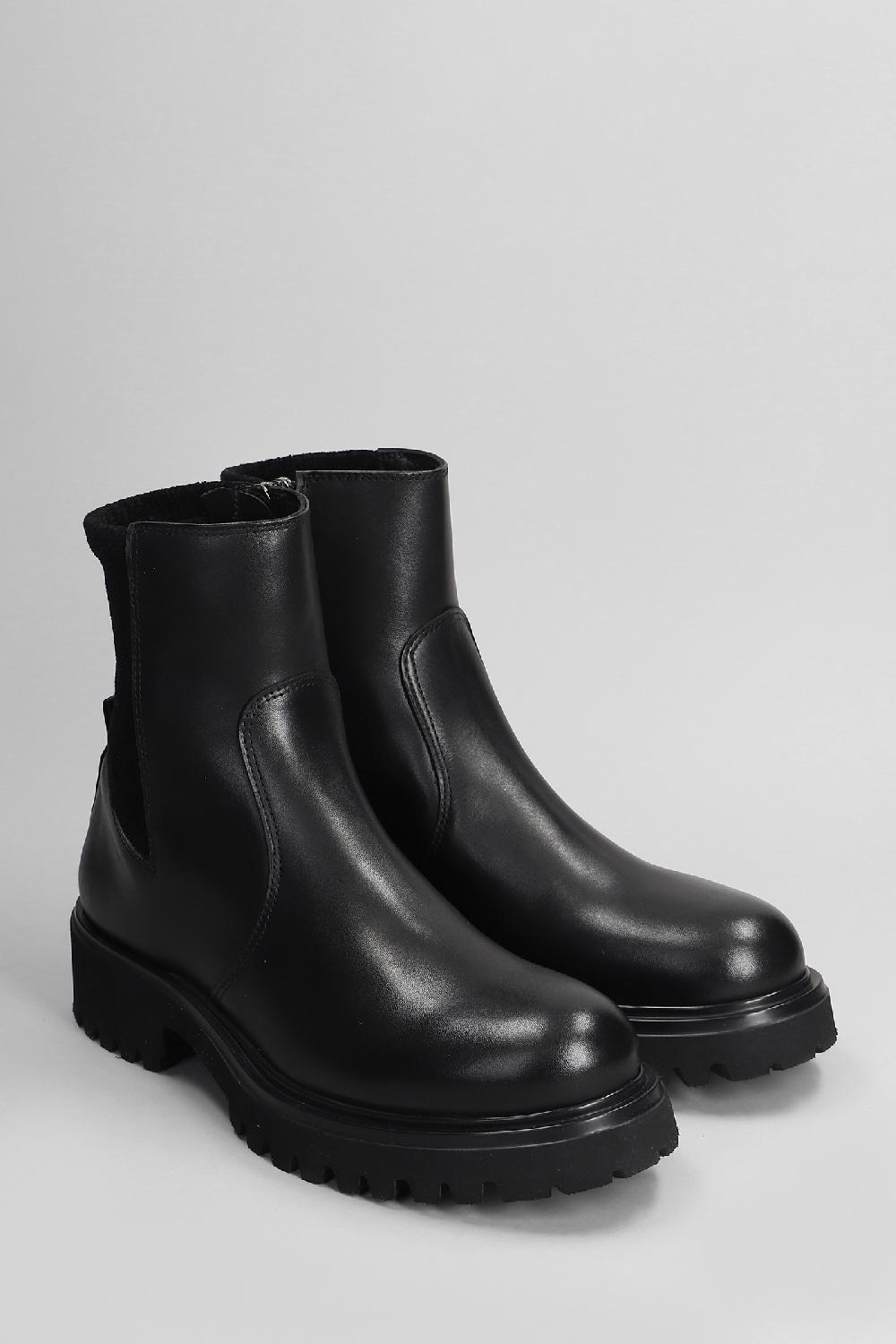 Deliberti Julie Dee Anfibi In Pelle E Camoscio Nero Cod. 406771 - Deliberti The Luxury Shopping